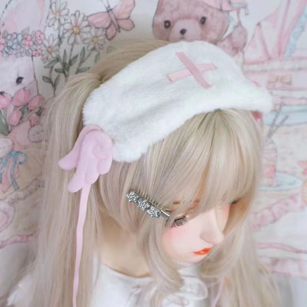 Plush Angel Wings Ears Headdress