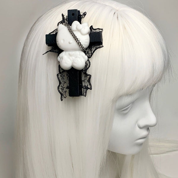 Kitty original lolita hairpin bow