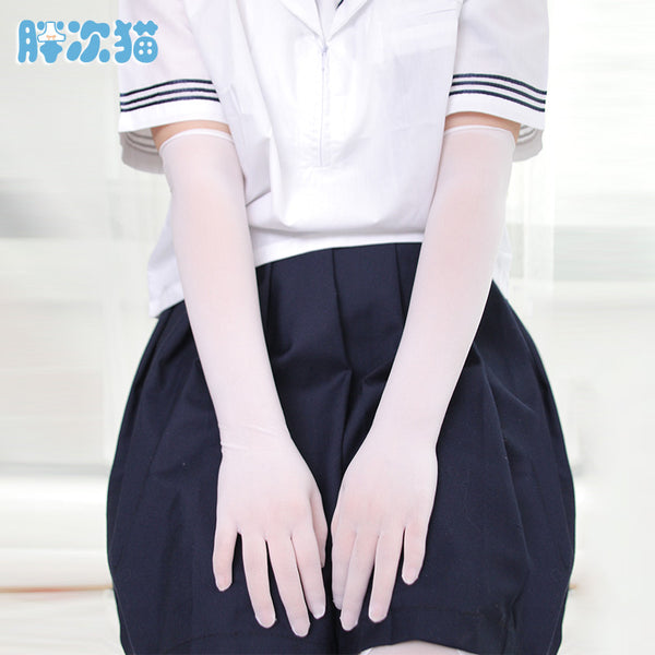 Ultra-thin five-finger stockings gloves