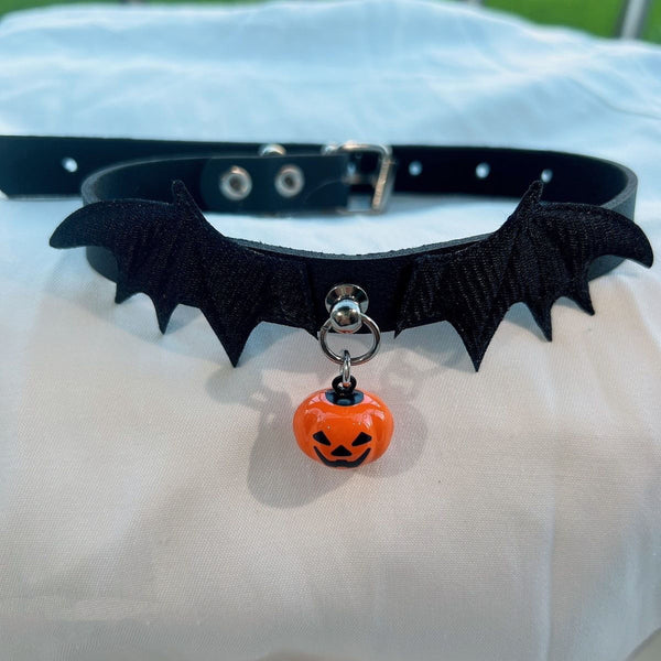 little devil wings choker necklace