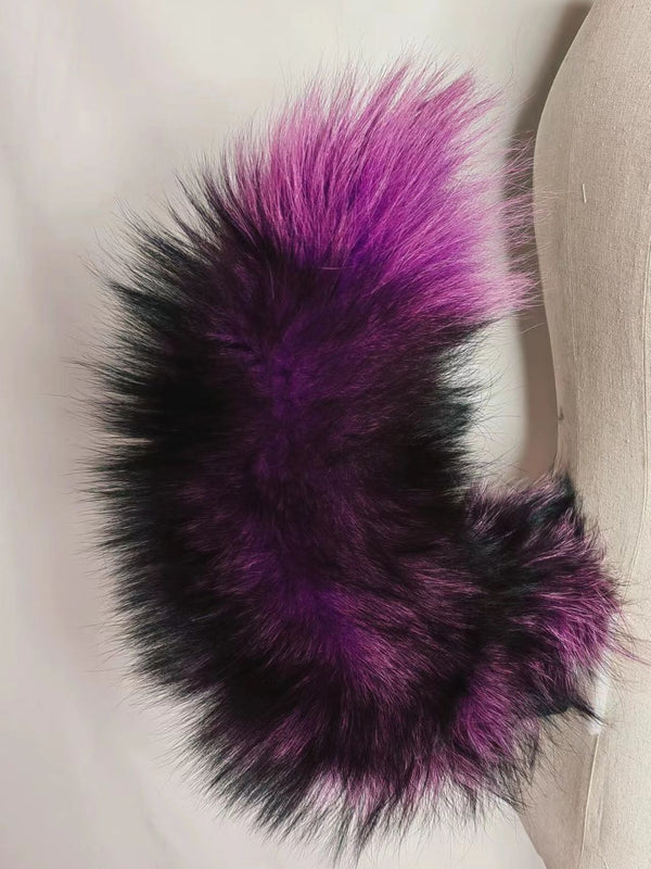 Black and purple rendering of animal tail electric tail