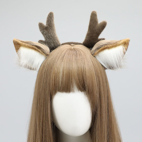 Deer antler headband hairpin