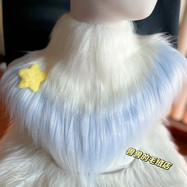 Furry K-series fur collar, neck collar, neck fur