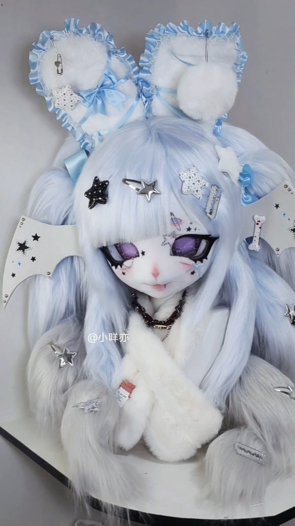 [Bunny] Blue yandere bat bunny Kig Fursuits Stock