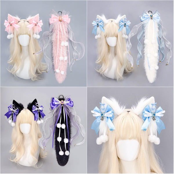 Handmade Lolita Lolita bow ear tail