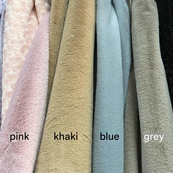 [Faux Rex Rabbit Fur] 2CM Imitation Rex Rabbit Thick And Smooth Fur (50cm*80cm)