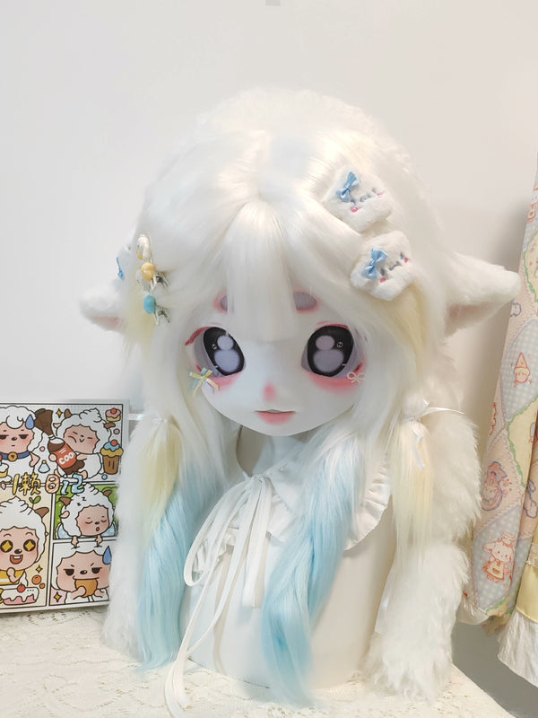 [Lamb] White Blue lolita lamb Kig Fursuits Stock