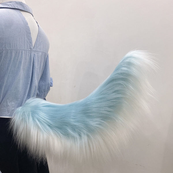 Handmade plush electric movable animal tail