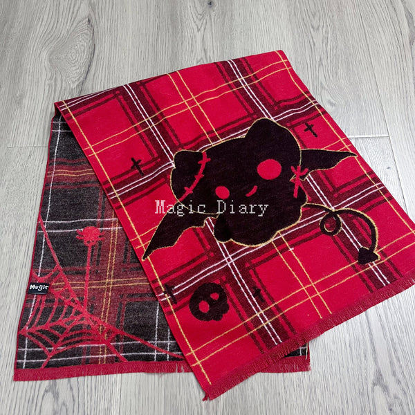 Trick or Treat Cat Scarf Halloween