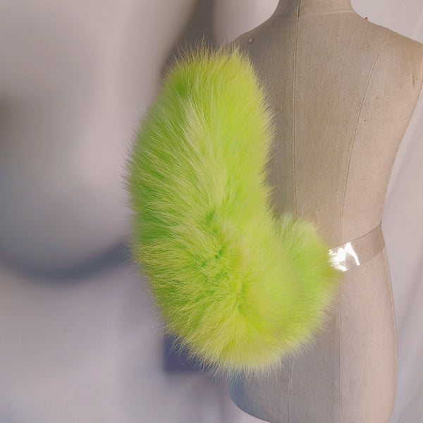 Fluorescent green electric tail cos