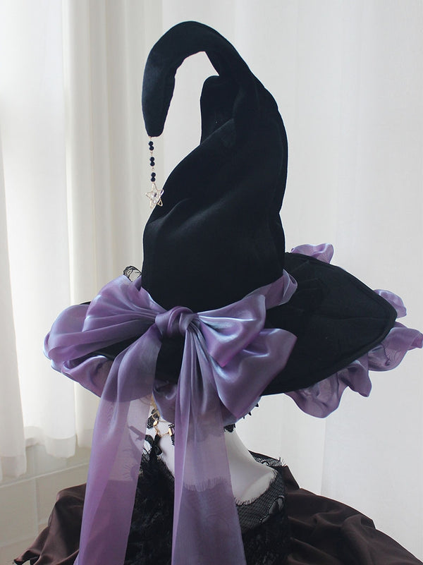 Halloween dark gothic witch hat