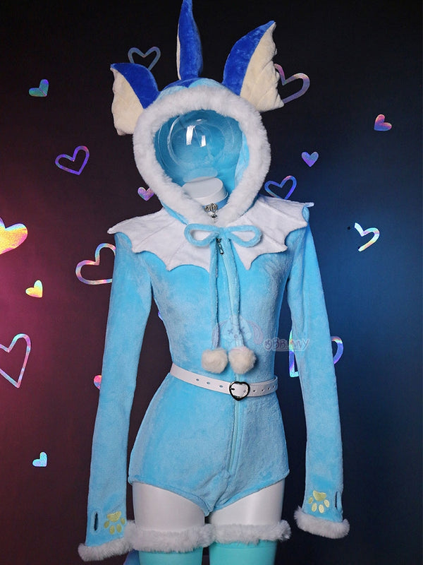 Water Eevee cosplay cute cartoon anime soft cute clothing one-piece