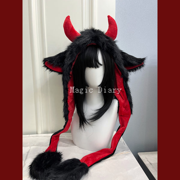 Plush Devil Horn Hat Plush
