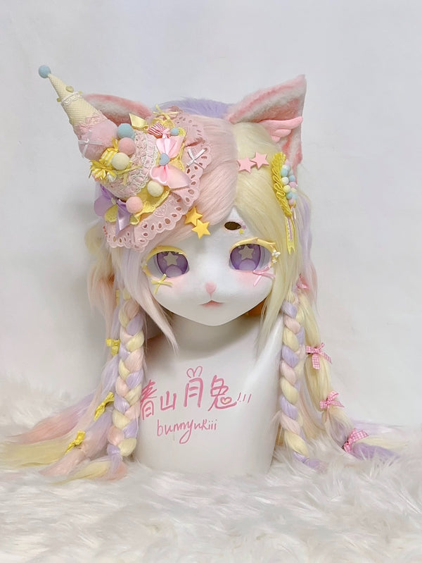 [Kitten] Macaron Color Rainbow Kitten kig fursuits stock