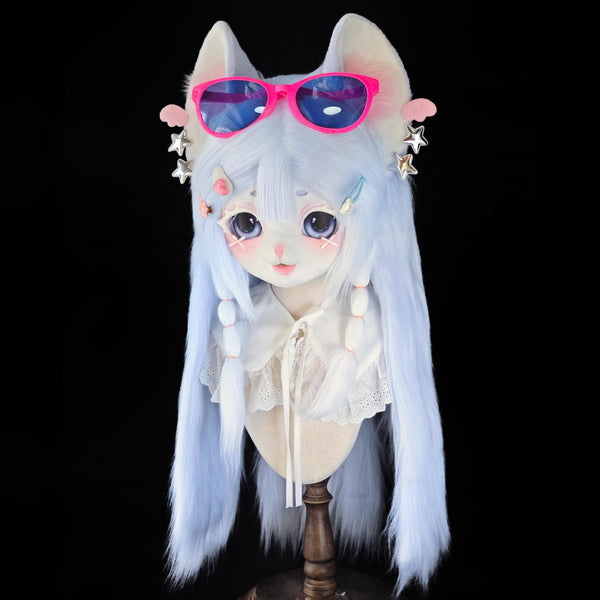 Sweet and cool loving kitten Kig Head Fursuit