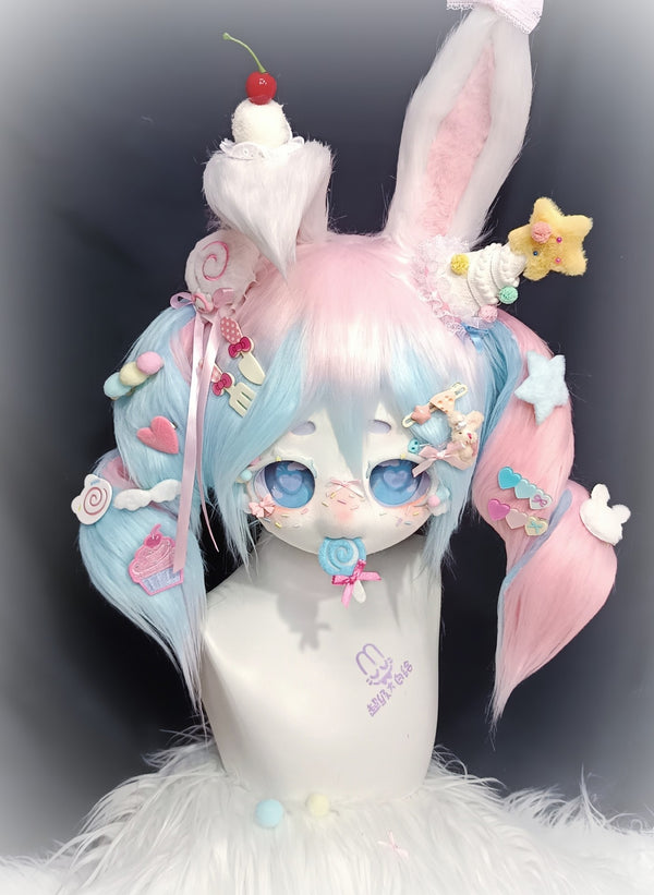 [Bunny] Rainbow Candy Bunny Kig Fursuits Stock