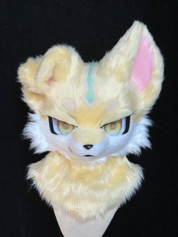 Yellow Wolf Kemono Head Fursuit