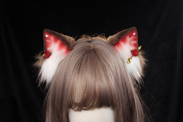 【Strawberry Cat Ears】Chocolate Strawberry Cat Ears