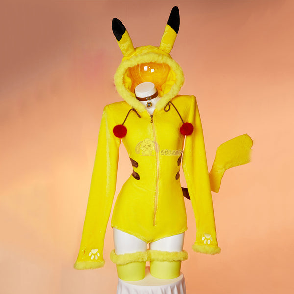 Pikachu yellow plush cosplay