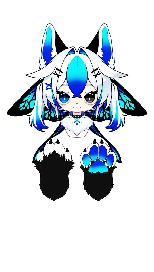 [Waiting for Adoption] - Blue Butterfly Kig Fursuit Head