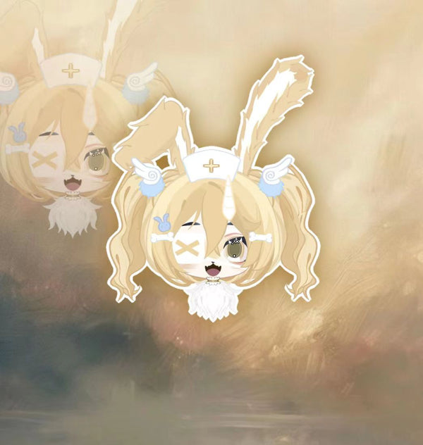 [Waiting for Adoption] - Yellow Angel Nurse Rabbit Kig Fursuit Head