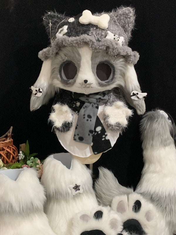 [ Fianl ] - Commission - Punk Violent Puppy Kemono Fursuit Head