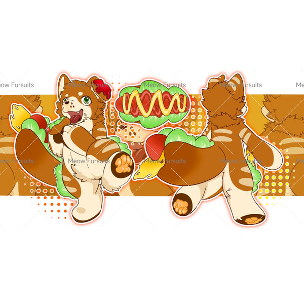 [Pre-sale adoption] - Hot Dog Puppy Kemono Fursuit Head