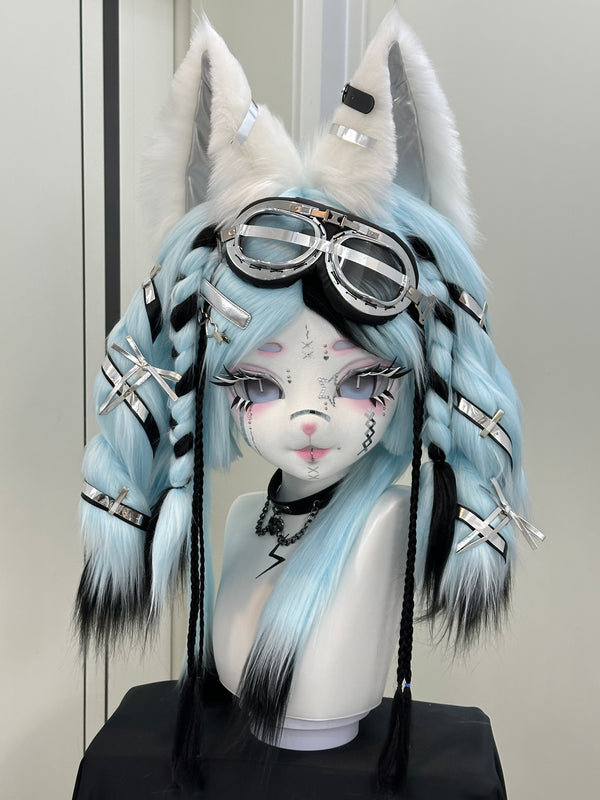 [Fox] Cyberpunk blue fox Kig Fursuits Stock