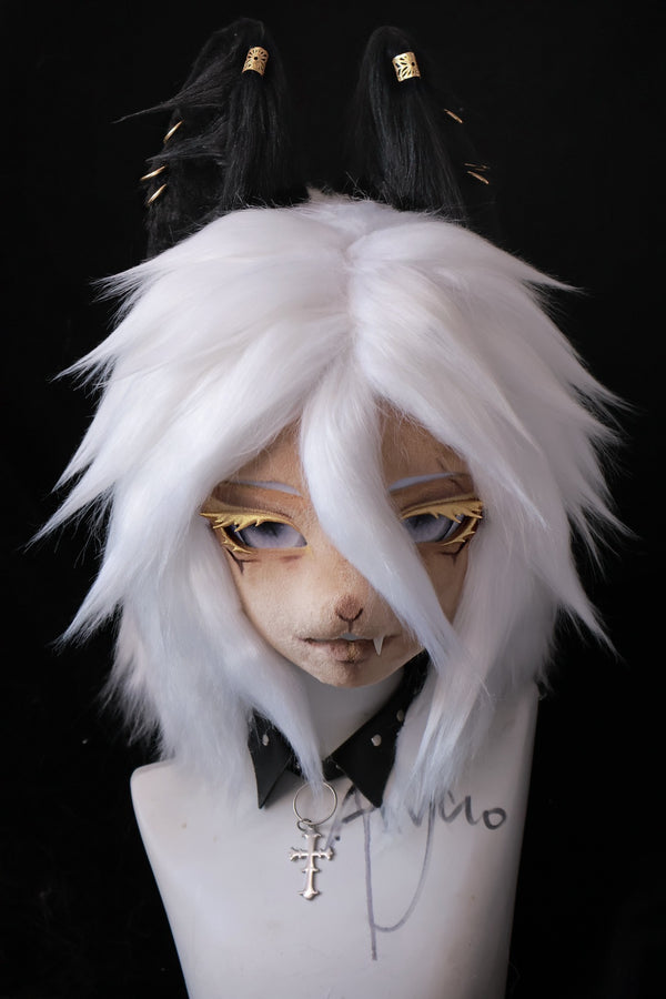 [Wolf] White-haired alien wolf Kig Fursuits Stock