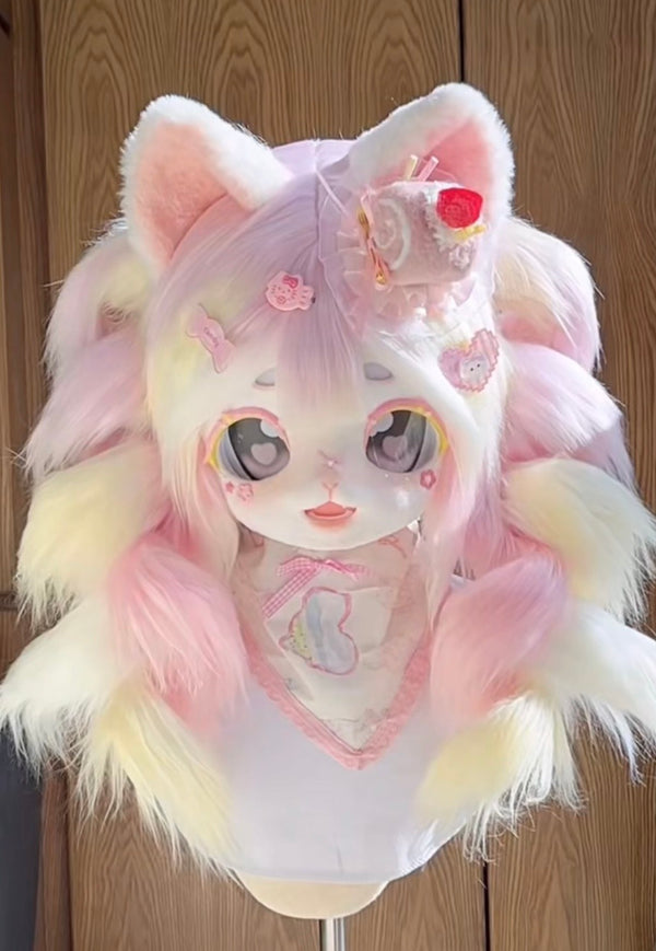 [Kitten] Strawberry Cake Kitten Kig Fursuits Stock