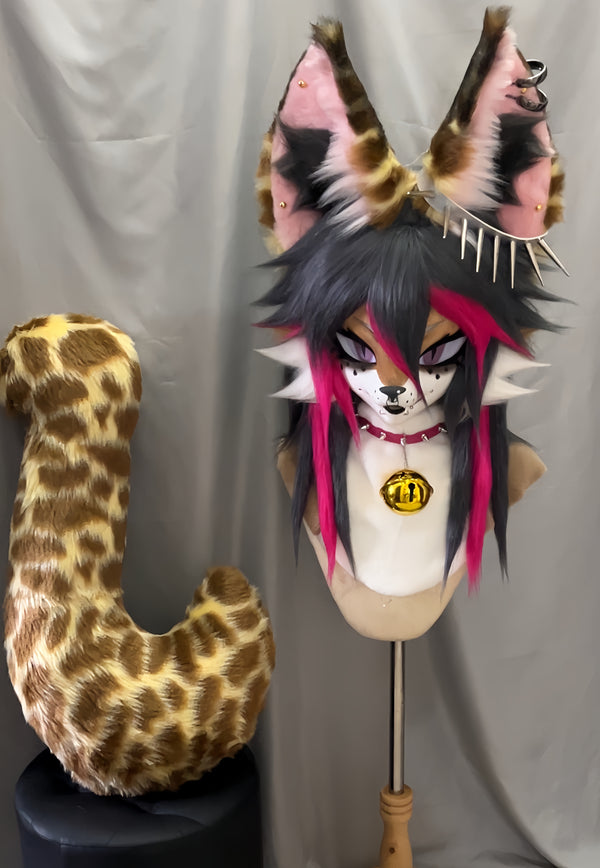 [Fox] Leopard Print Fox Kemono Fursuits Stock (Gift Tail)