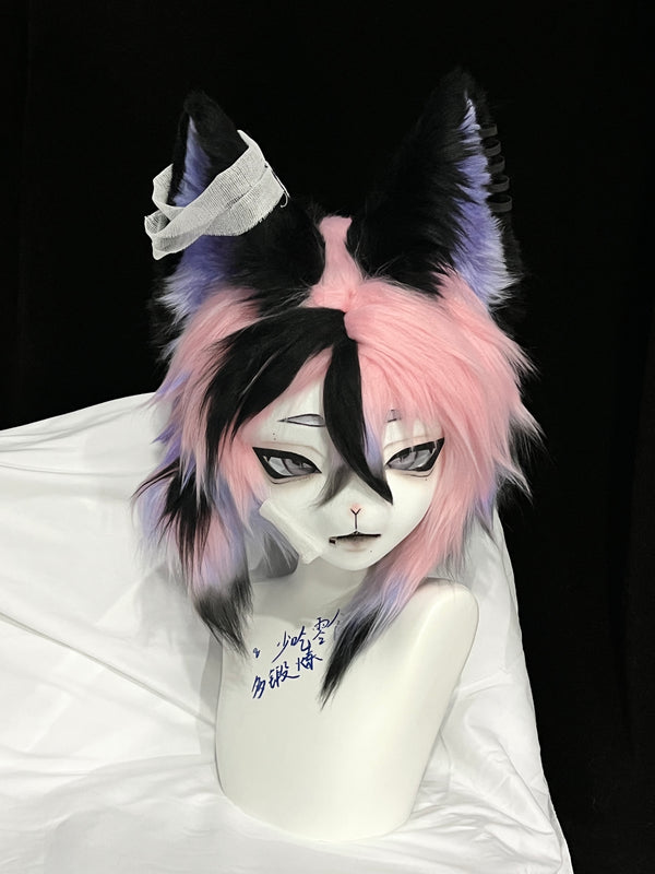 [Wolf] Colored wolf kig fursuits stock