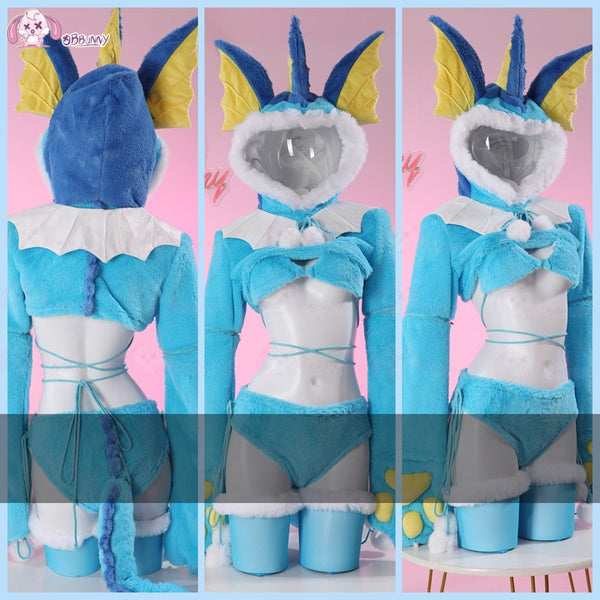 Vaporeon/Pokemon cosplay set (claws detachable)