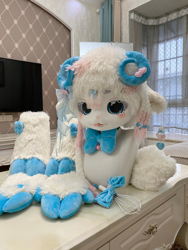 [Lamb] Full set of lamb blue fursuit kig fursuits stock