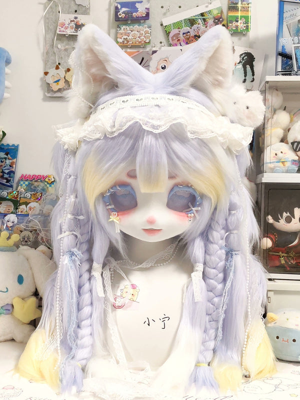 [Kitten] Purple and yellow kitten Kig Fursuits Stock