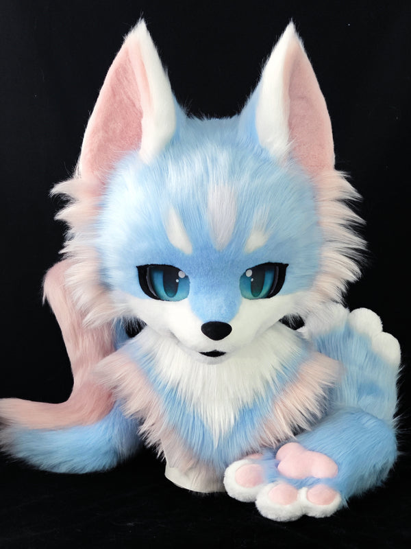 [Fox] Bluepink fox Kemono Fursuits Stock（gift paws+tail）