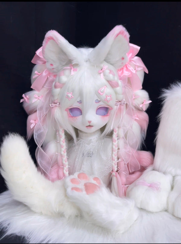 [Kitten] Big set of butterfly cat Kig Fursuits Stock (Gift Electrical Tail+Handpaws)