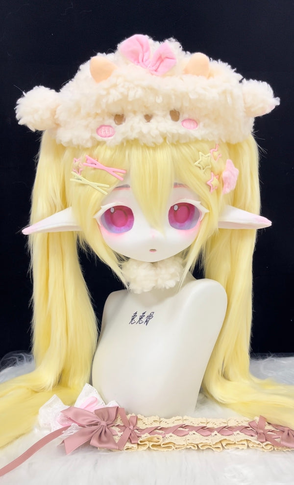 [Elf] Silver Elf Kig Head Shell kig fursuits stock