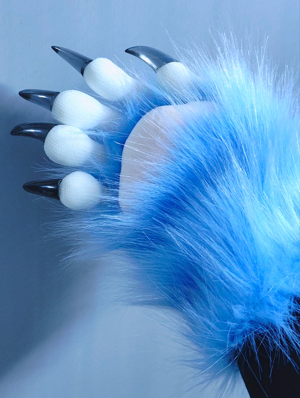 Furry kig beast claws handsome motorcycle gloves