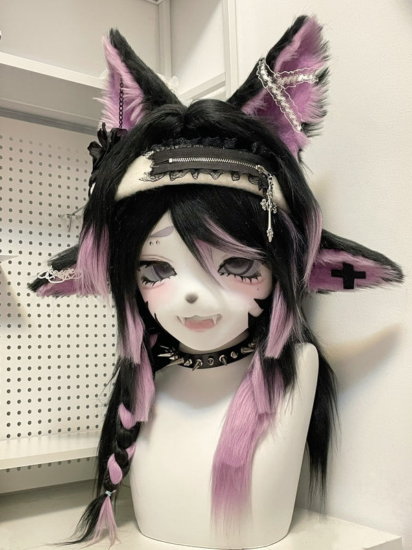 [Fox] Black and purple four er Kig Fursuits Stock
