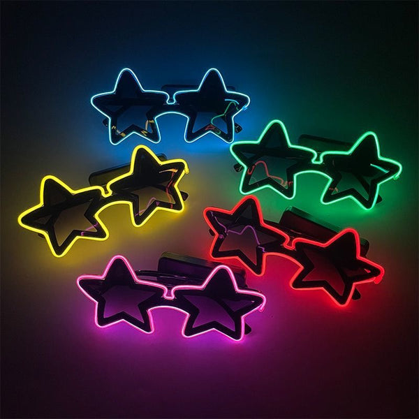 Luminous decorative glasses