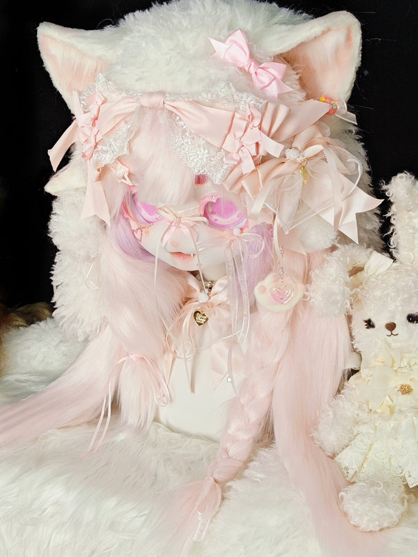 [Kitten] Pink Fold Ear Kitten Kig Fursuits Stock