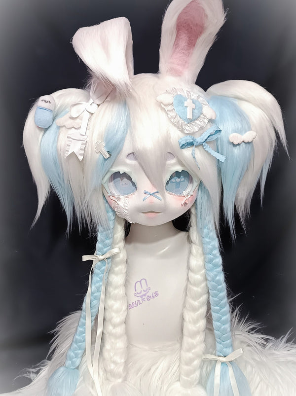 [Bunny] Blue and white lolita bunny Kig Fursuits Stock