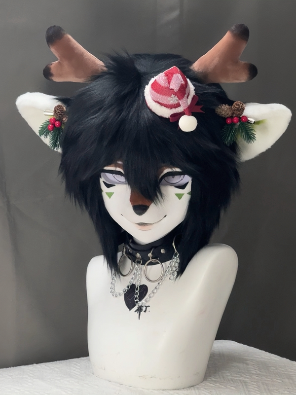 [Deer] Black Christmas deer Kig Fursuits Stock