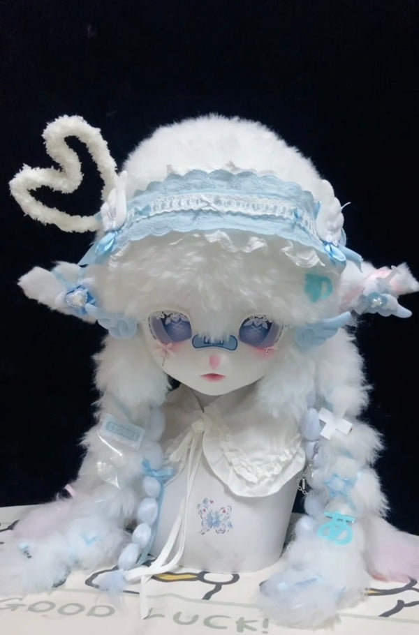 [Lamb] Cute blue medical lamb kig fursuits stock