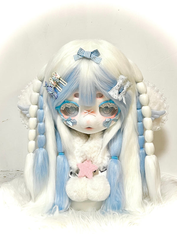 [Bunny] Blue and white twin-tailed bunny Kig Fursuits Stock