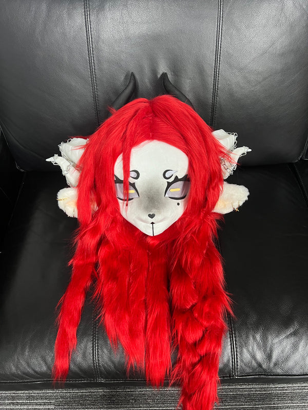 [Lamb] Red long hair devil lamb Fursuits Stock