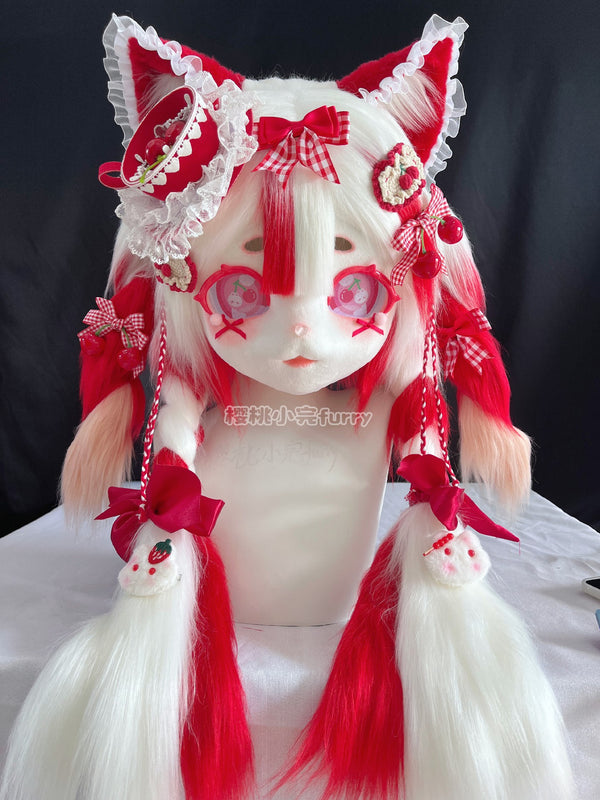 [Kitten] Cherry red kitten Kig Fursuits Stock