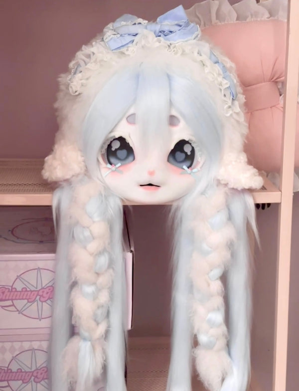 [Lamb] Lamb with bow and double ponytails Kig Fursuits Stock