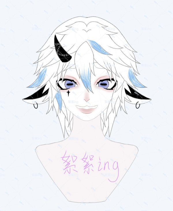 [Waiting for Adoption] - Dark Cross Lamb Kig Fursuit Head